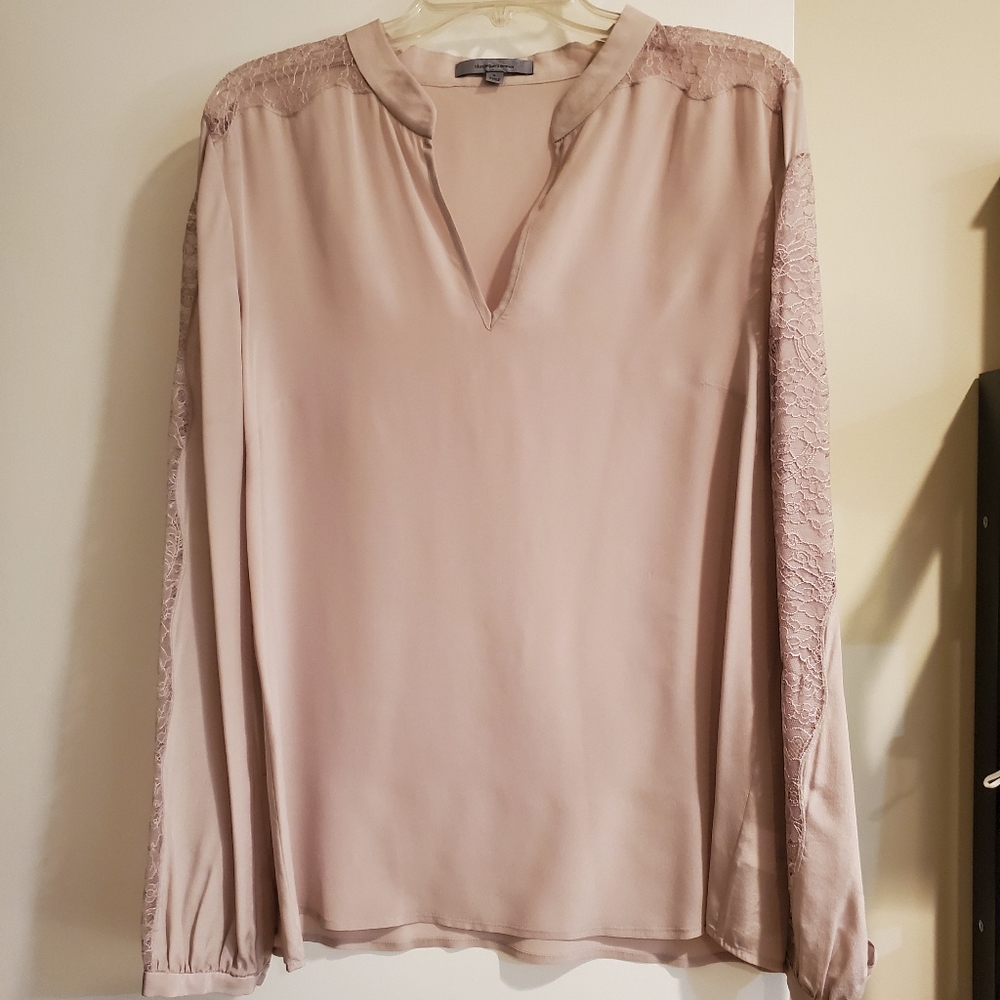 Classiques Entier Lace Sleeve Inset Blouse
